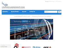 Tablet Screenshot of lowvoltageproduct.com